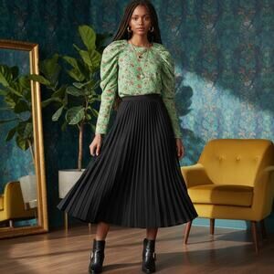 NEW Anthropologie Florence Puffed Sleeves Blouse Banjanan Size XS 0-2 Fairycoree